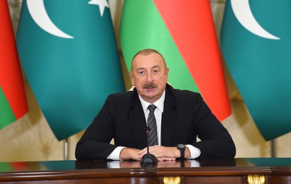 Prezident İlham Əliyev: Azərbaycan-Pakistan münasibətləri iki qardaş ölkə arasında olan münasibətlərdir VİDEO