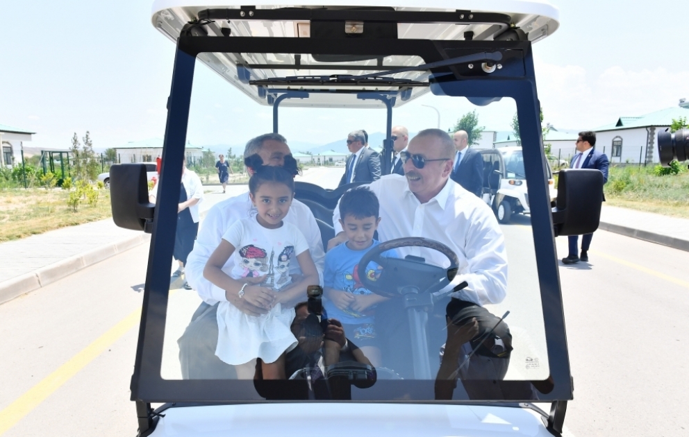 President of Azerbaijan Ilham Aliyev and Rais of Tatarstan Rustam Minnikhanov visited Aghali village of Zangilan district VIDEO
