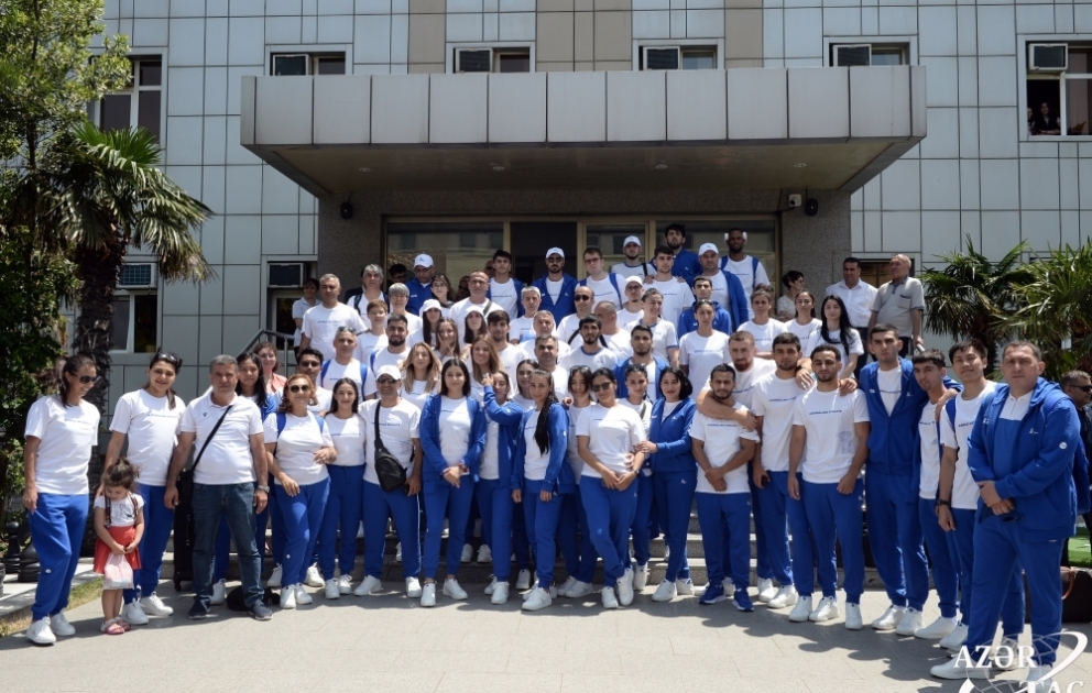 Azərbaycan idmançıları Polşada keçiriləcək III Avropa Oyunlarına yola düşüblər VİDEO