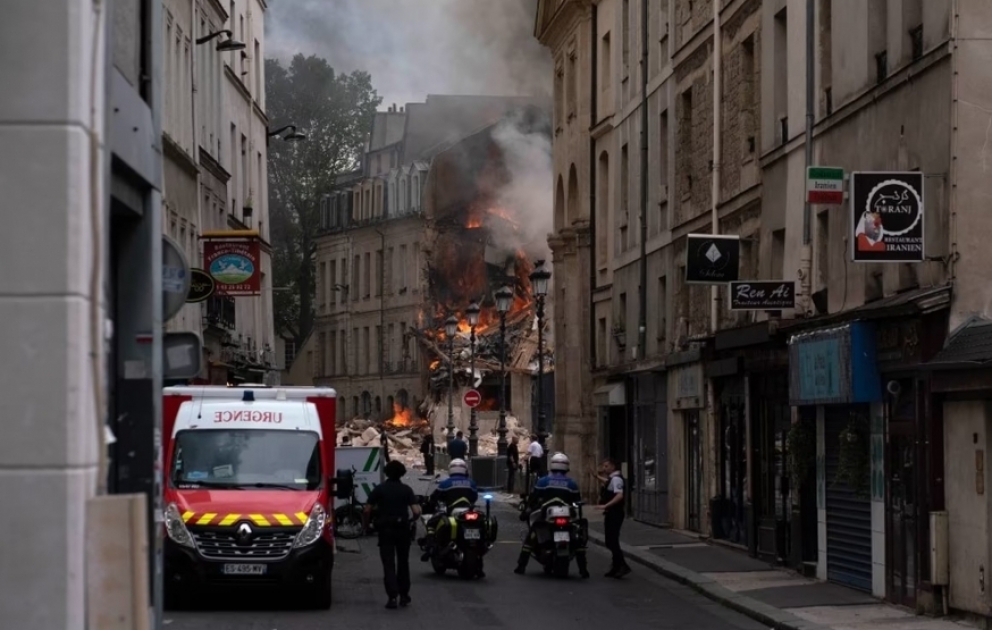 Gasexplosion im Zentrum von Paris VIDEO