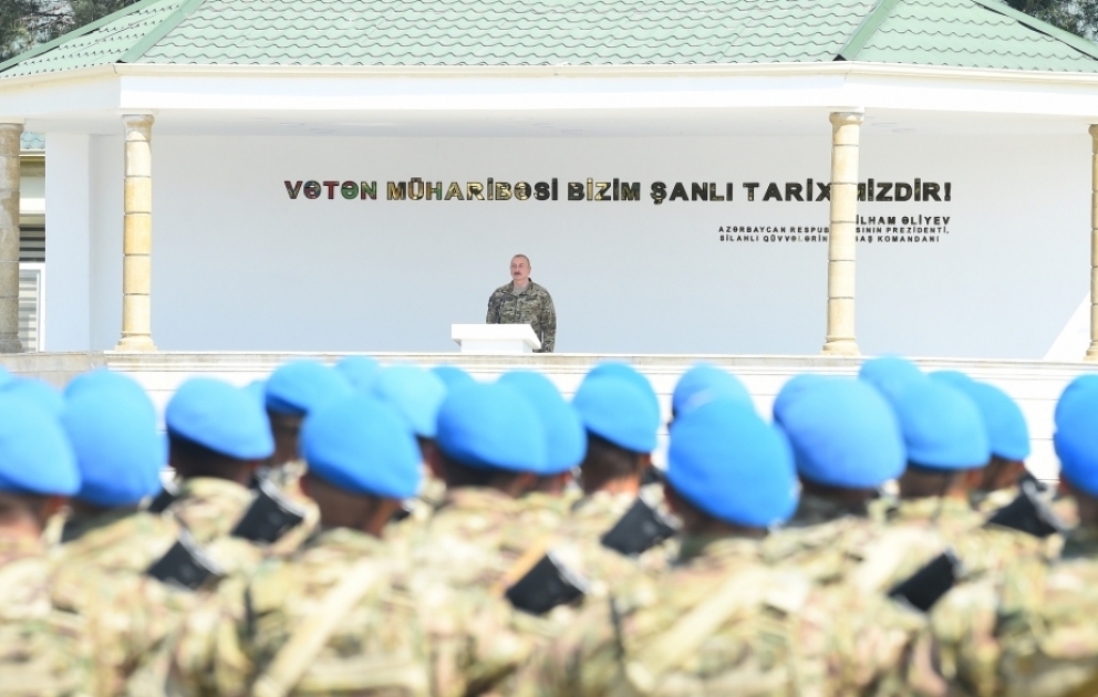 Prezident: İkinci Qarabağ müharibəsindən sonra ordu quruculuğu prosesi daha geniş vüsət almışdır  VİDEO