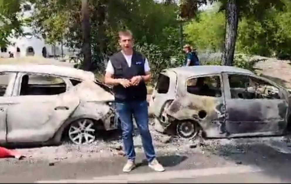 Fransada AzTV-nin əməkdaşlarına hücum olub VİDEO