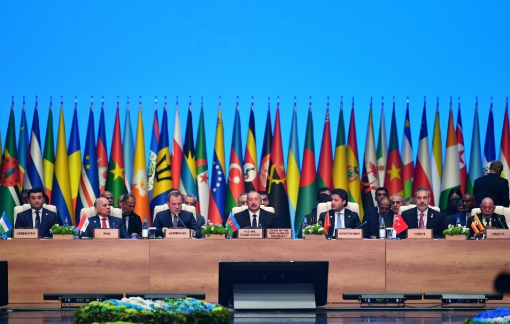 Baku hosted Ministerial Meeting of Non-Aligned Movement Coordinating Bureau President Ilham Aliyev attended the meeting VIDEO