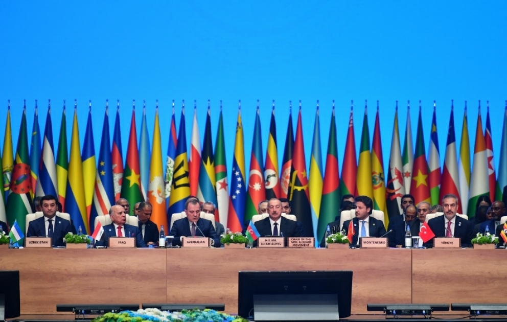 Bakou accueille la réunion ministérielle du Bureau de coordination du Mouvement des non-alignés  Le président Ilham Aliyev prend part à la réunion  MIS A JOUR