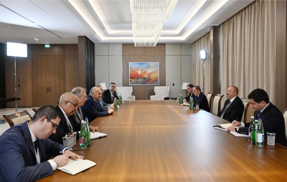 President Ilham Aliyev received Minister of Foreign Affairs and National Community Abroad of Algeria VIDEO