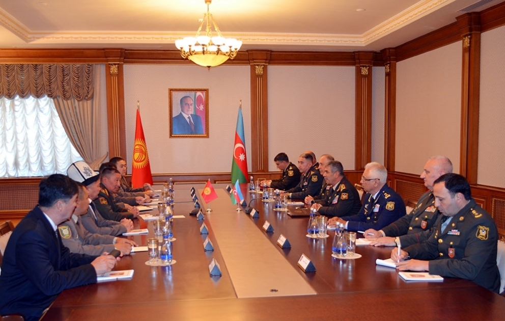 Azerbaijan, Kyrgyzstan discuss military cooperation VIDEO
