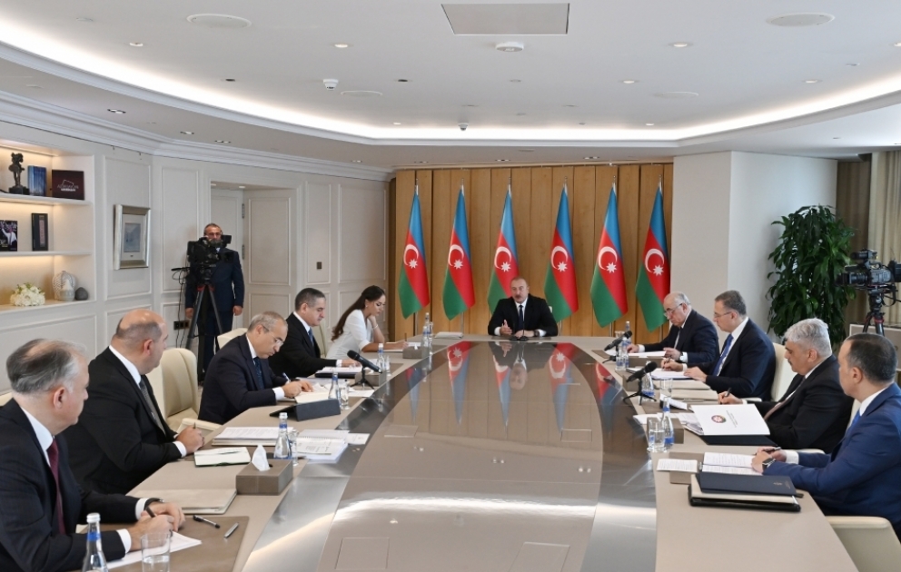 President Ilham Aliyev chaired meeting dedicated to socio-economic results of six months of this year VIDEO