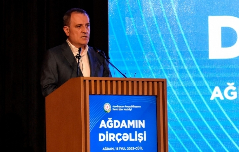 Ceyhun Bayramov: Azad olunmuş ərazilərimizdə mina təhdidi məsələsi beynəlxalq təşkilatların gündəliyində saxlanılmalıdır VİDEO