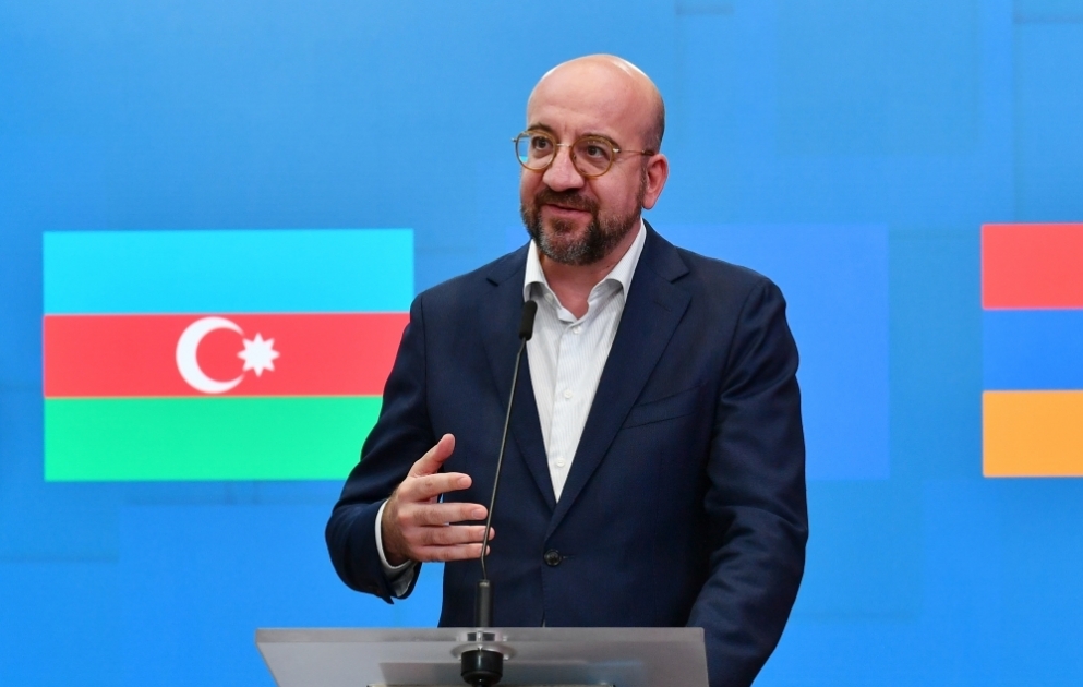 Avropa İttifaqı Şurasının Prezidenti Şarl Mişel Prezident İlham Əliyev və baş nazir Nikol Paşinyanla görüşdən sonra mətbuata açıqlama verib YENİLƏNİB VİDEO