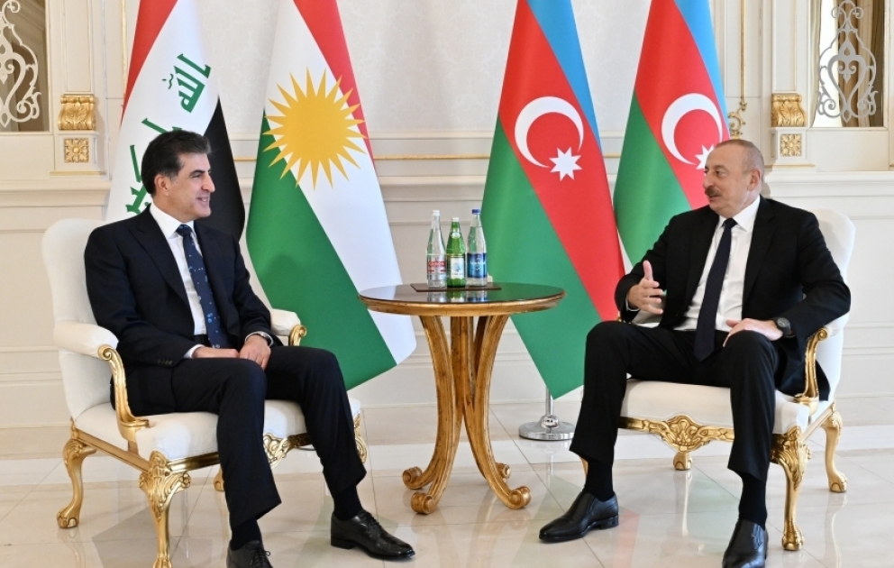 President of Azerbaijan Ilham Aliyev met with head of Kurdistan Region of Iraq Nechirvan Barzani VIDEO