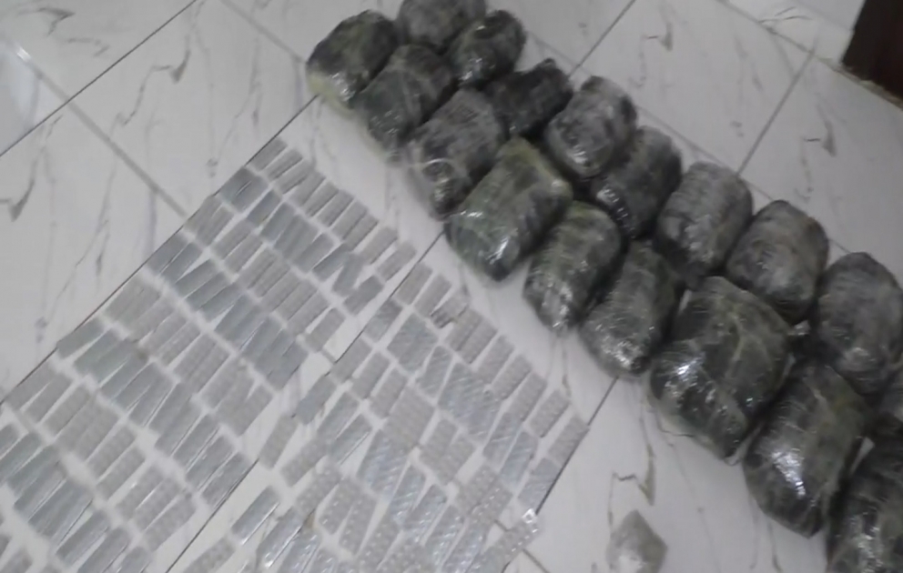 İrandan qaçaqmalçılıq yolu ilə Azərbaycana göndərilən 46 kiloqram narkotik aşkarlanıb VİDEO