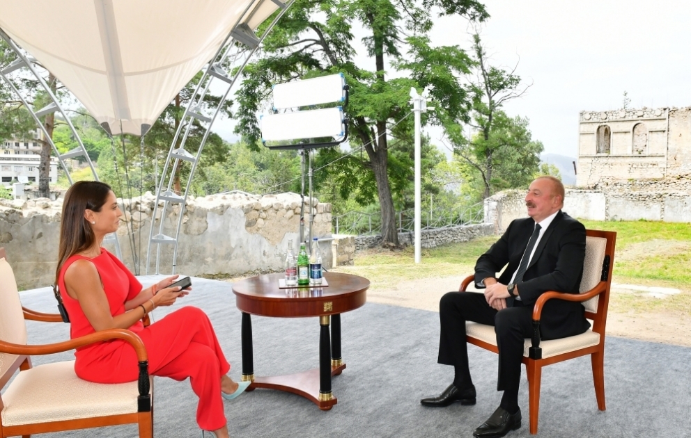 Azərbaycan Prezidenti İlham Əliyev “Euronews” televiziyasına müsahibə verib VİDEO