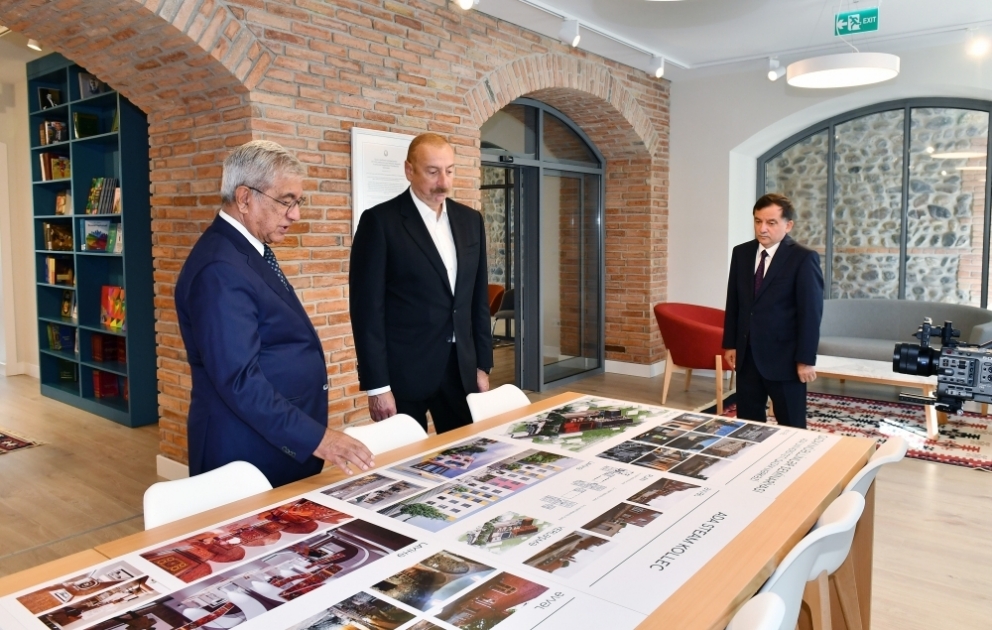 President Ilham Aliyev viewed conditions created at Gazakh Teachers' Seminary ADA University Gazakh Center VIDEO