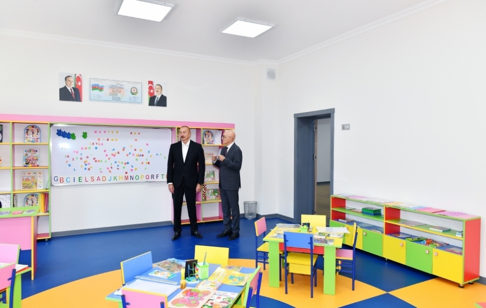 New building of secondary lyceum school with humanities and natural orientation named after Muhammad Fuzuli was inaugurated in city of Shamkir VIDEO