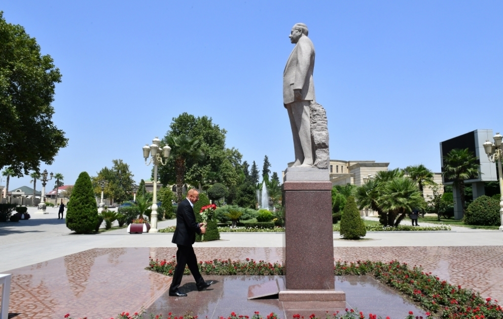 President Ilham Aliyev visited Barda district VIDEO