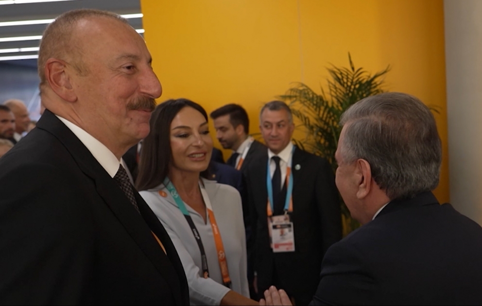 President Ilham Aliyev and First Lady Mehriban Aliyeva watched men's 100 metres final at World Athletics Championships in Budapest  VİDEO