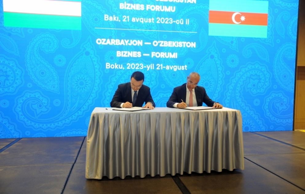 Azərbaycan ilə Özbəkistan arasında beş sənəd imzalanıb  VİDEO