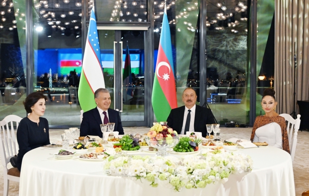 Bakou : un banquet d’Etat donné en l’honneur du président ouzbek  VIDEO