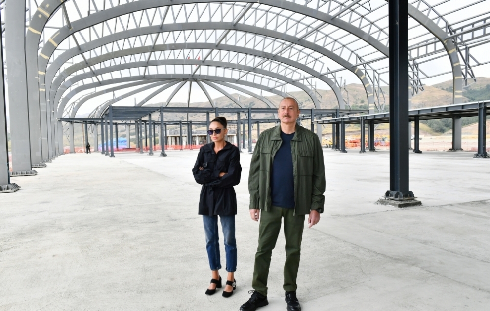 Ознакомление со строительными работами, проводимыми в Лачинском международном аэропорту ВИДЕО