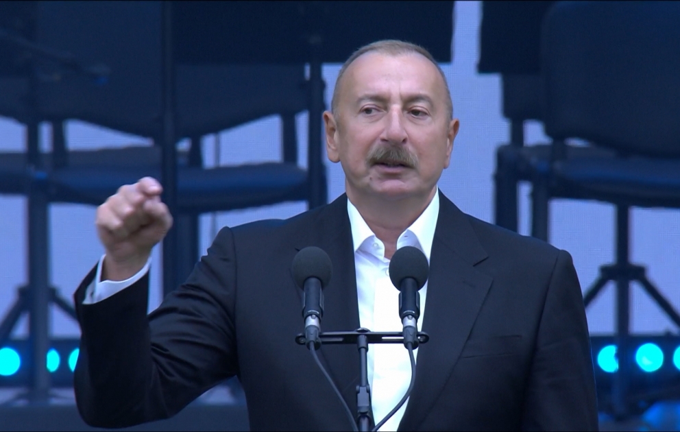 Prezident: 23 aprel bizim ərazi bütövlüyümüzün tam bərpası deməkdir VİDEO