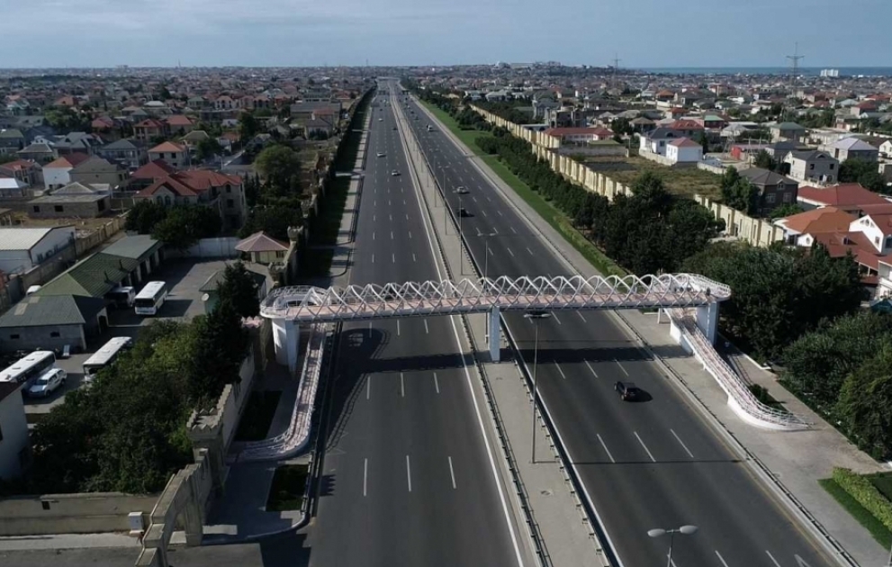 Yeni piyada keçidi vətəndaşların istifadəsinə verilib VİDEO
