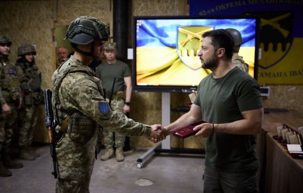 Володимир Зеленский посетил украинских военных на Бахмутском направлении ВИДЕО