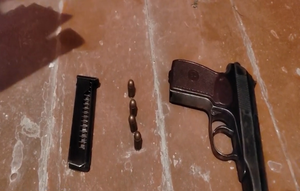 Maştağa sakinində “Makarov” markalı tapança aşkarlanıb VİDEO