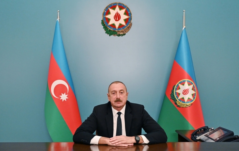 Präsident Ilham Aliyev wendet sich in TV-Ansprache an die Nation VIDEO