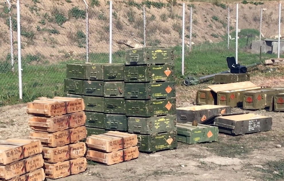 Изъяты боеприпасы в направлении села Юхары Вейсалли ВИДЕО