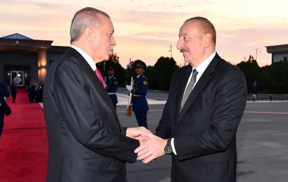 Türkiyə Prezidenti Rəcəb Tayyib Ərdoğanın Azərbaycana rəsmi səfəri başa çatıb VİDEO