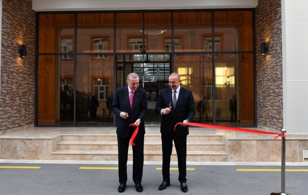 Nachitschewan: Türkische und aserbaidschanische Präsidenten weihen militärisch-industriellen Komplex für Reparatur und Herstellung ein VIDEO