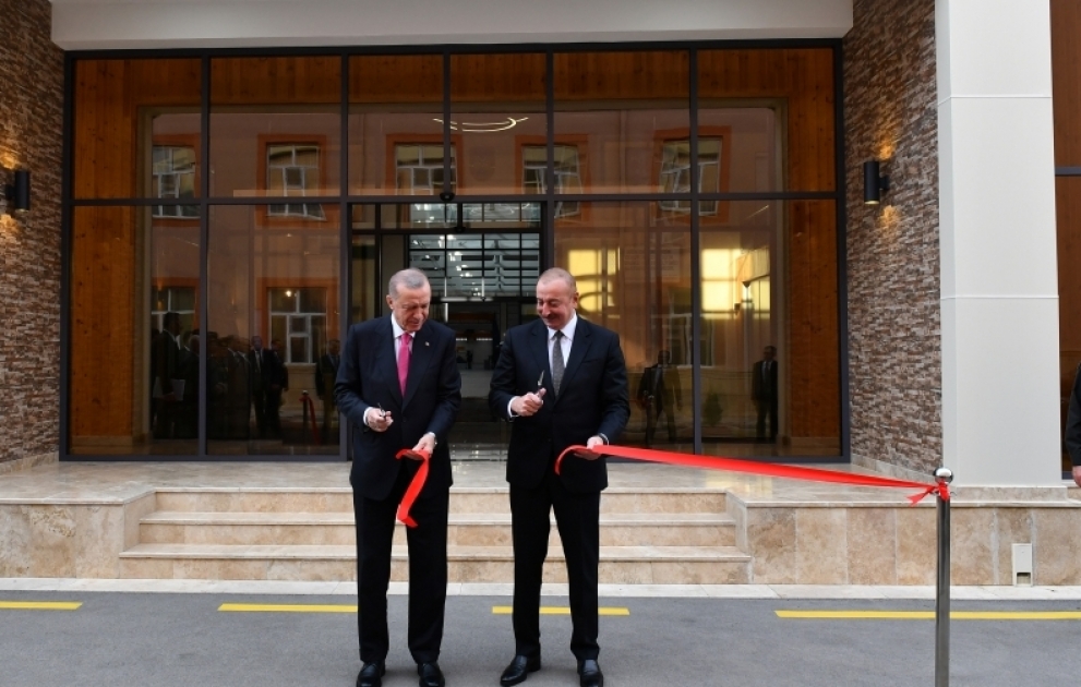 Les présidents turc et azerbaïdjanais assistent à l’inauguration du Complexe militaire de restauration et de production du Nakhtchivan VIDEO