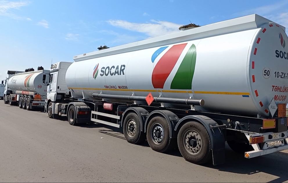 Azerbaijan sends 64 tons of fuel to Khankendi VIDEO