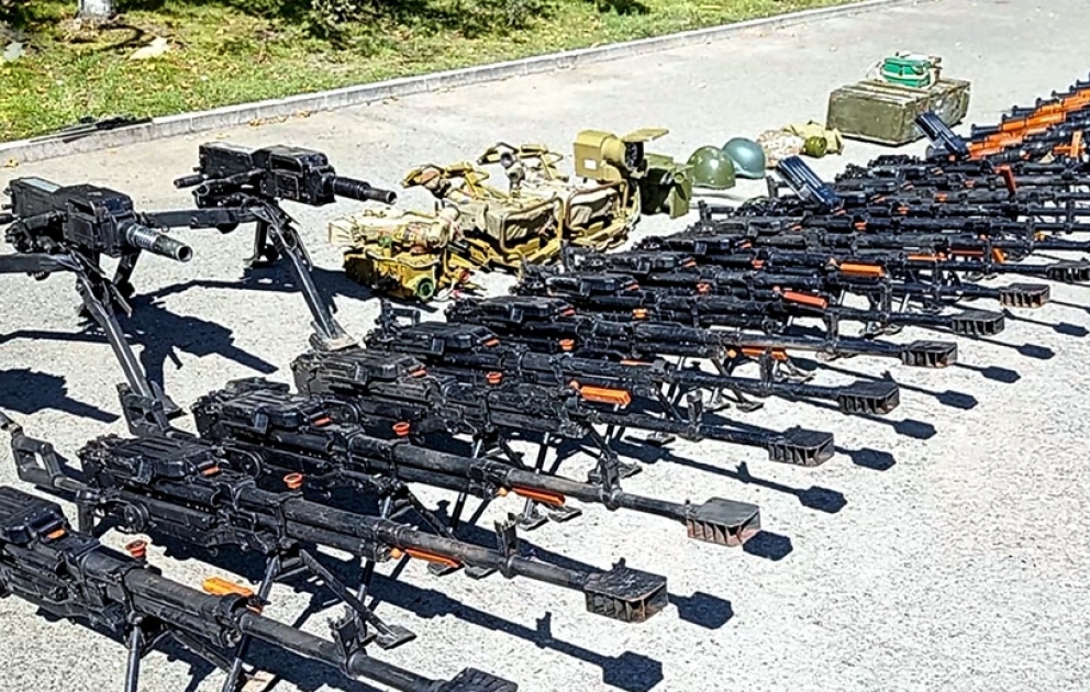 Azerbaijan’s Ministry of Defense releases video footage of weapons and ammunition seized from territory of Khojaly district VIDEO