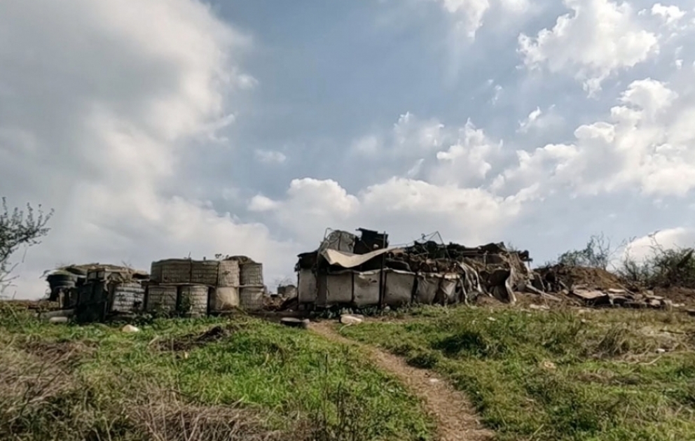 Defense Ministry: Abandoned combat positions on Shusha-Khankendi road VIDEO