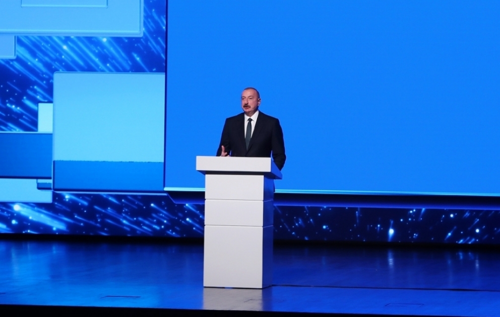 Prezident İlham Əliyev Astronavtika Konqresində Azərbaycanın inkişaf göstəriciləri barədə bəzi rəqəmləri açıqlayıb  VİDEO