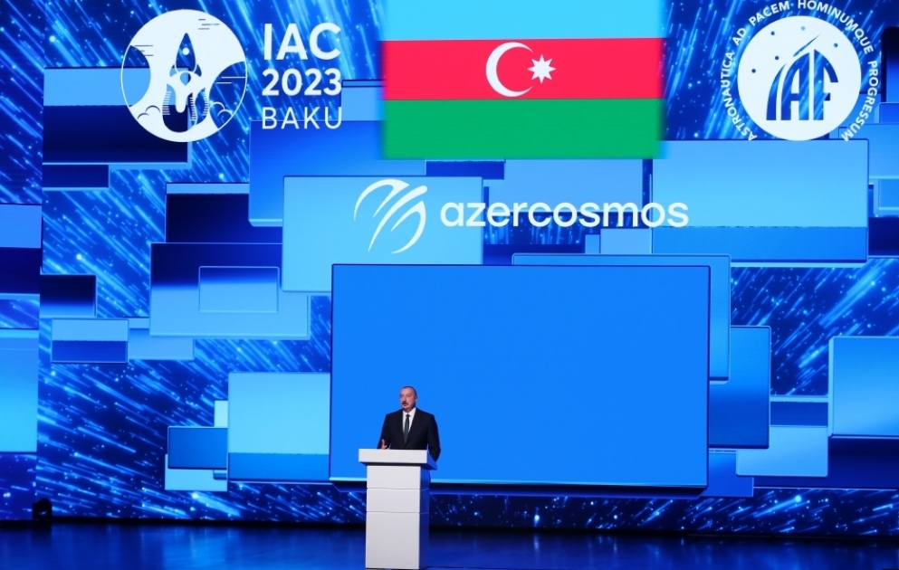 Bakou accueille le 74ème Congrès international d’astronautique Le président Ilham Aliyev et la première dame Mehriban Aliyeva ont assisté à la cérémonie d’ouverture MIS A JOUR VIDEO