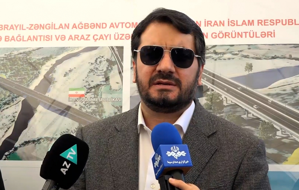 İranın naziri: Ağbənd yolunun və körpünün tikintisi yükdaşımaların həcmini artıracaq VİDEO
