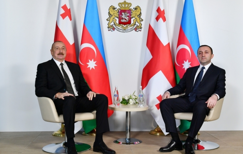 Azərbaycan Prezidenti İlham Əliyevin Gürcüstanın Baş naziri İrakli Qaribaşvili ilə təkbətək görüşü olub YENİLƏNİB VİDEO