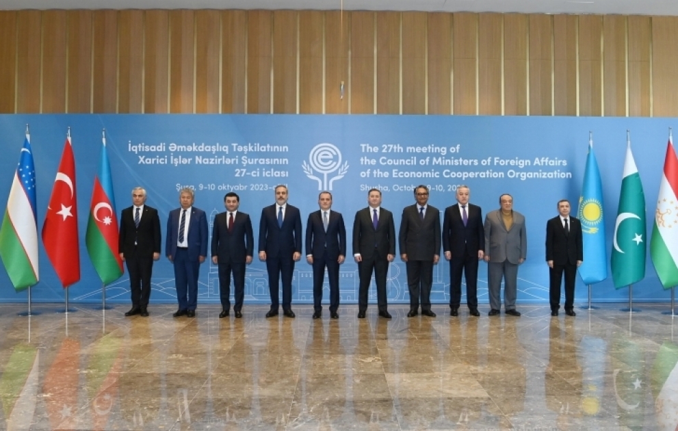 Şuşada İqtisadi Əməkdaşlıq Təşkilatının Xarici İşlər Nazirləri Şurasının 27-ci iclası keçirilib YENİLƏNİB VİDEO