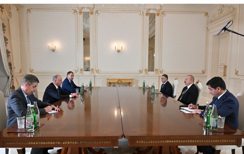 President of Azerbaijan Ilham Aliyev received Secretary of Russian Federation Security Council VIDEO