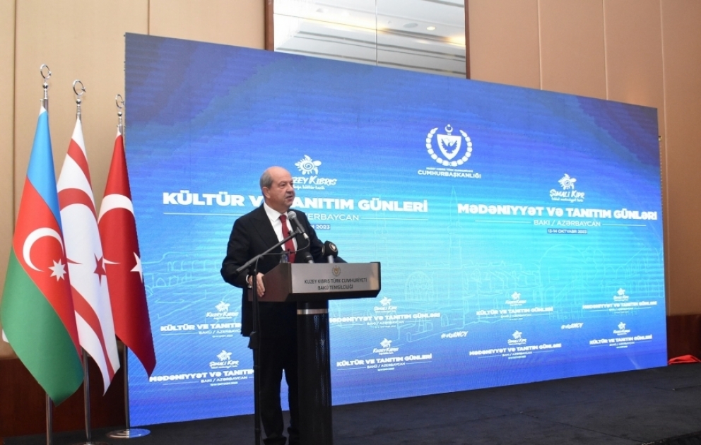 Bakıda Şimali Kipr Türk Respublikasının Prezidentinin şərəfinə ziyafət verilib VİDEO