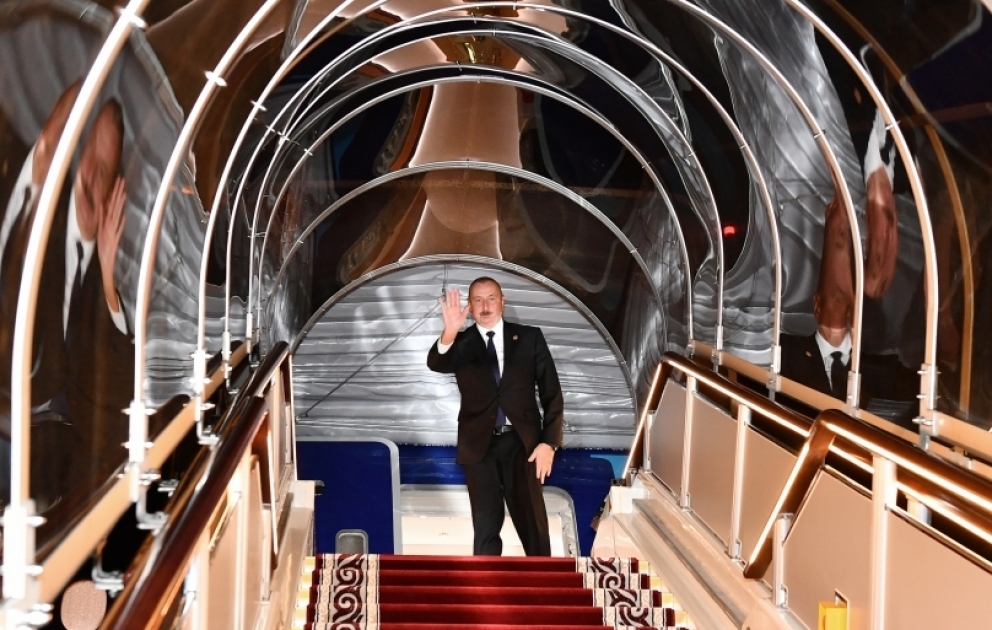 President Ilham Aliyev concluded his visit to Kyrgyzstan VIDEO