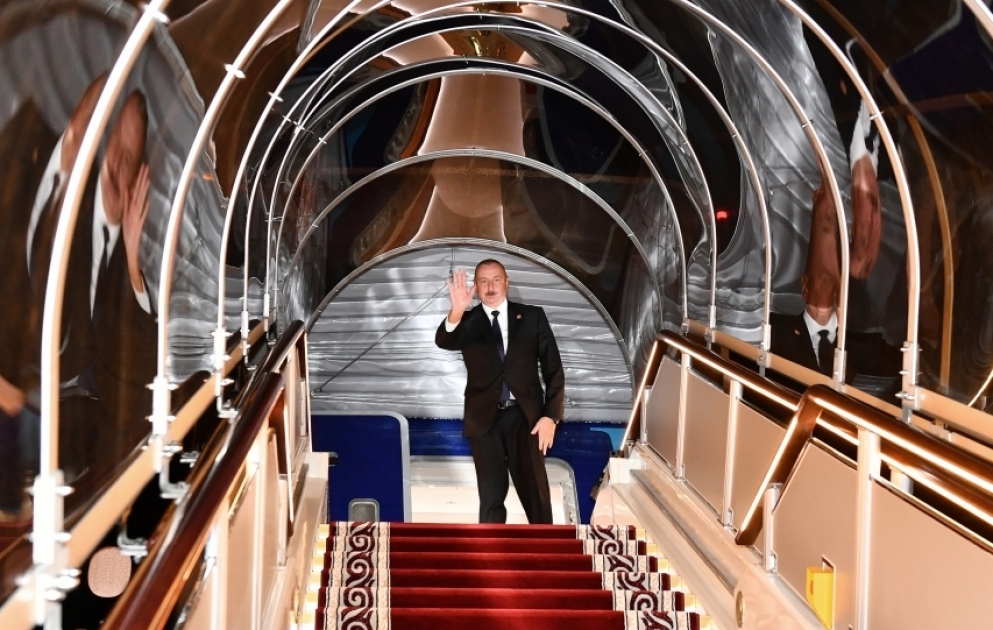 Präsident Ilham Aliyev beendet seinen Besuch in Kirgisistan VIDEO