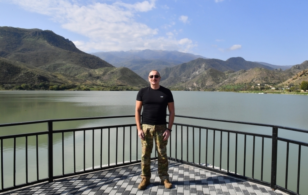 Le barrage-réservoir de Sougovouchan mis en service après la réparation et la restauration dans la région de Terter VIDEO