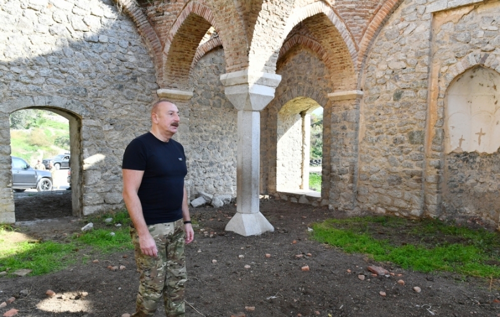 Azərbaycan Prezidenti İlham Əliyev Şuşa rayonunun Malıbəyli kəndində olub YENİLƏNİB VİDEO