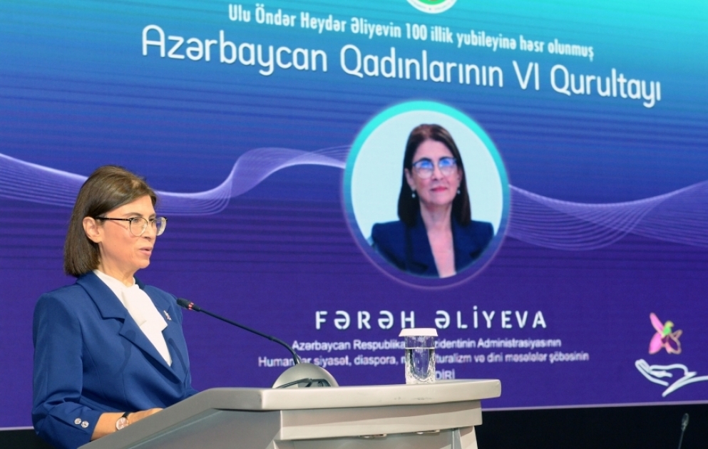 Bakıda Azərbaycan Qadınlarının VI Qurultayı keçirilir YENİLƏNİB  VİDEO