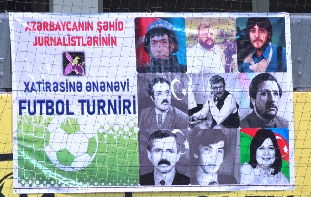 Şəhid jurnalistlərin xatirəsinə həsr olunmuş futbol turnirinə yekun vurulub VİDEO