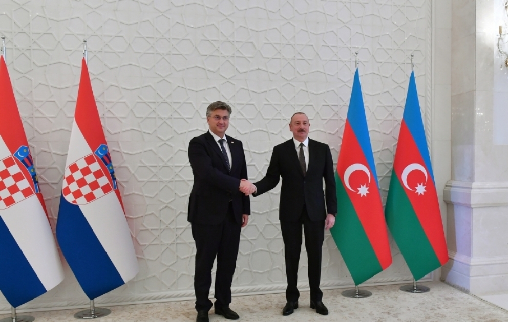 President of Azerbaijan Ilham Aliyev held meeting with Prime Minister of Croatia Andrej Plenković VIDEO