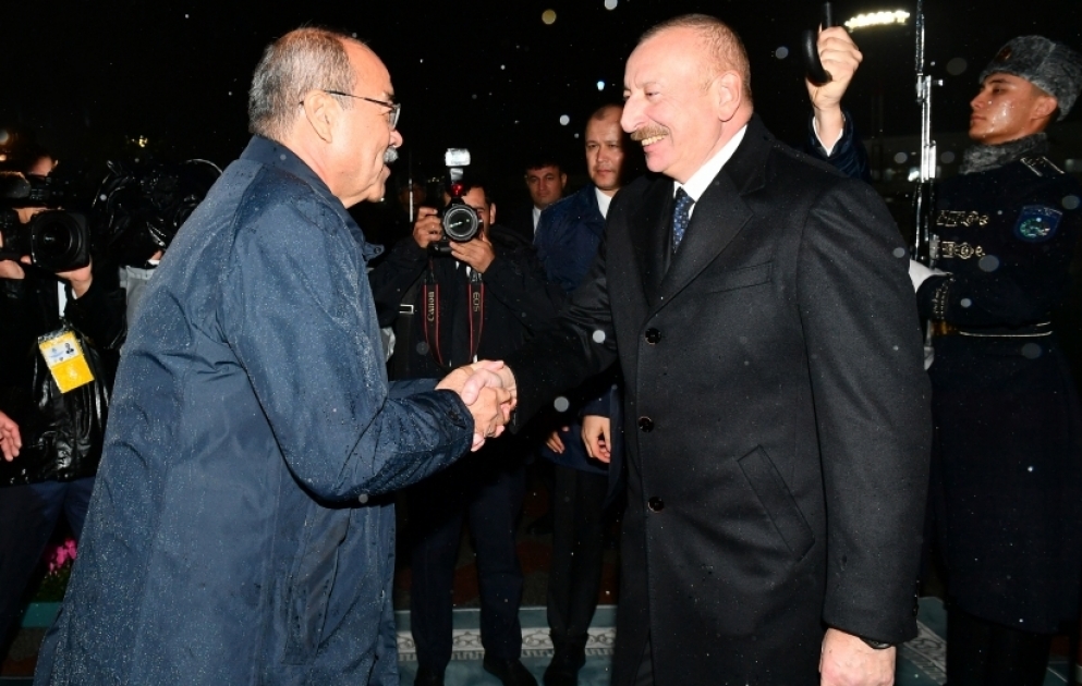 President of Azerbaijan Ilham Aliyev embarked on visit to Uzbekistan VIDEO